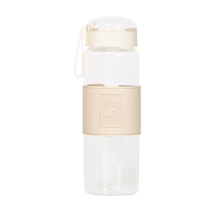 Glass Drinking Bottle with Cover