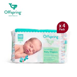 Offspring - Package A (Baby Diapers New Born 4 Pack Bundle/30pcs)