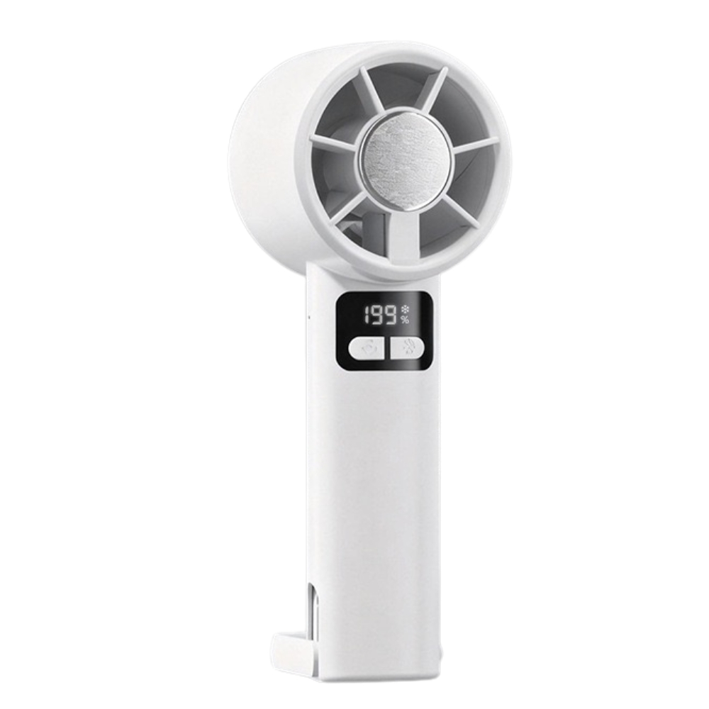 Handheld Mini Fan with Power Display
