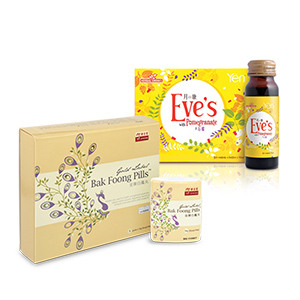 Gold Label Bak Foong Pills (Small Pill) 6 Packs + Eve's With Pomegranate
