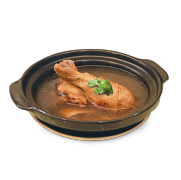 Steamed Chicken Drumstick with 'Yu Zhu'