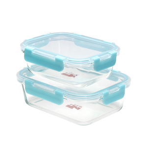 Rectangular Glass Food Container Set