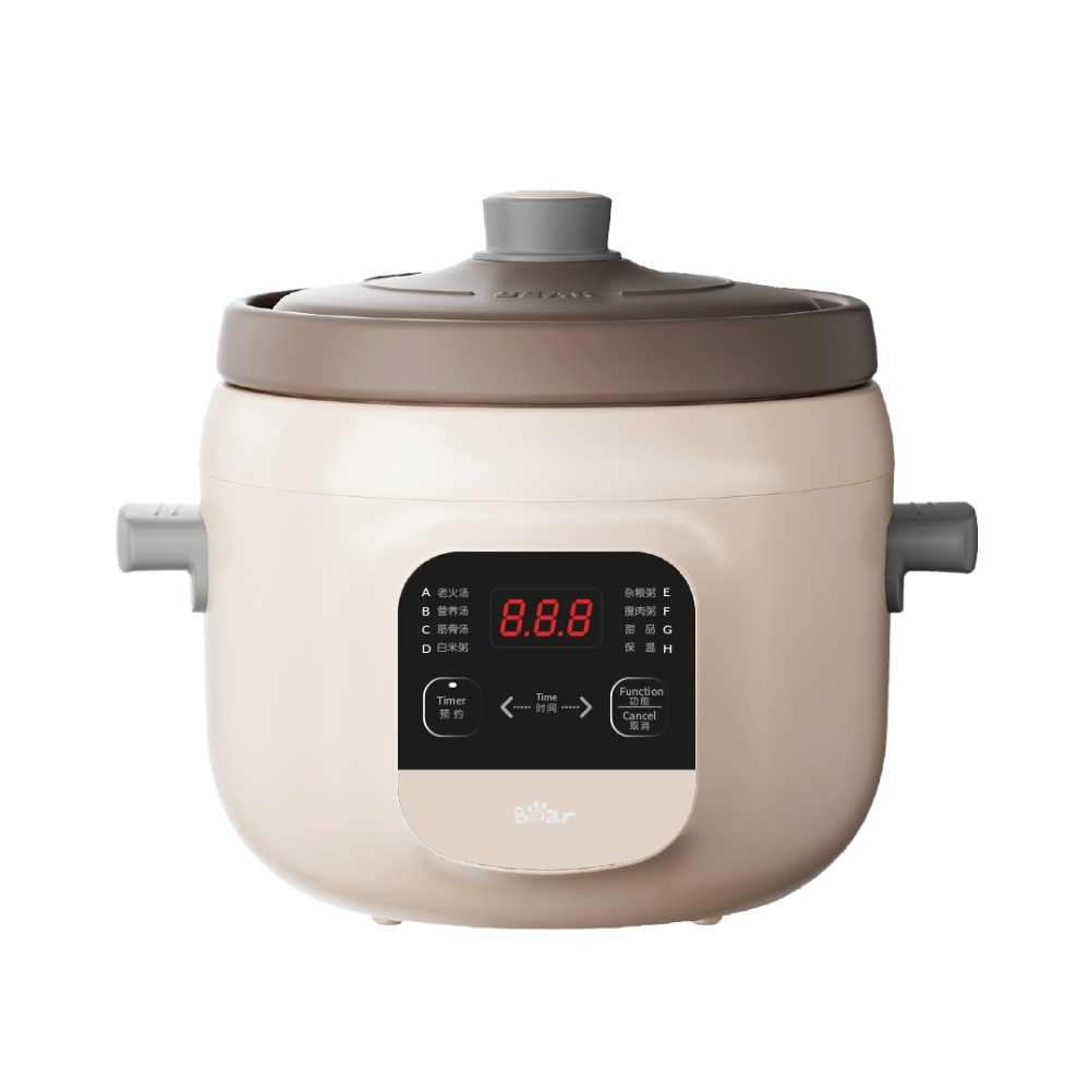 Bear Purple Clay Multi Cooker 3L