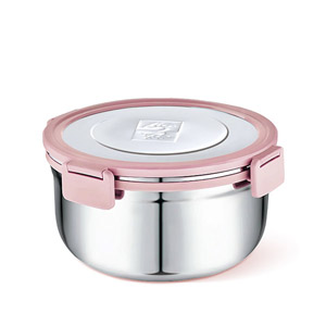Round Shape Stainless Steel Lunch Box
