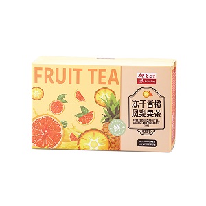 Freeze-dried Fruit Tea Cube-Orange with Pineapple
