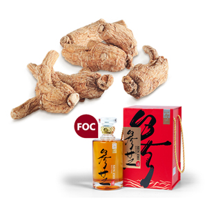 老山泡参粒 300克 (切片包装) 赠送参芝酒